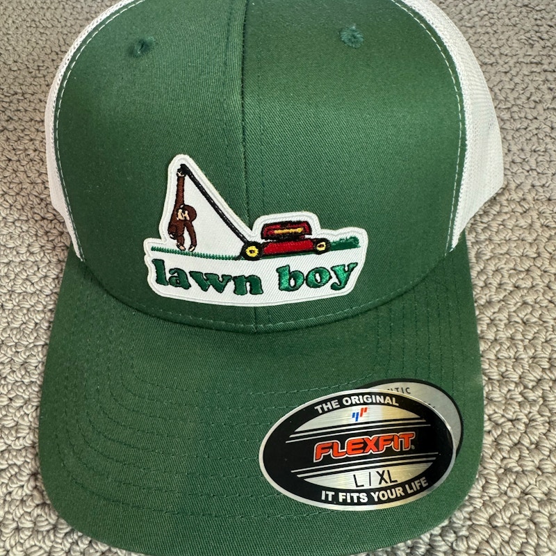 Flexfit Lawn Boy Hat Green White