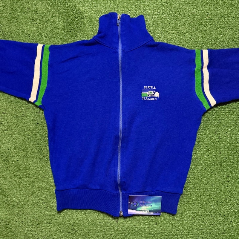 Vintage Youth NFL Seattle Seahawks Full-Zip Track Jacket Blue