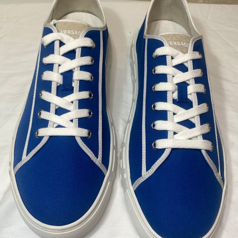 Versace La Greca Sneaker Blue White