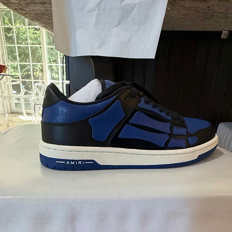 Amiri Skel Top Low Black True Blue
