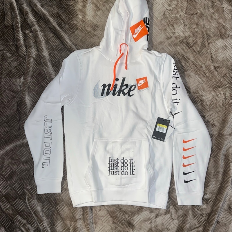 Nike Just Do It Pullover Hoodie White