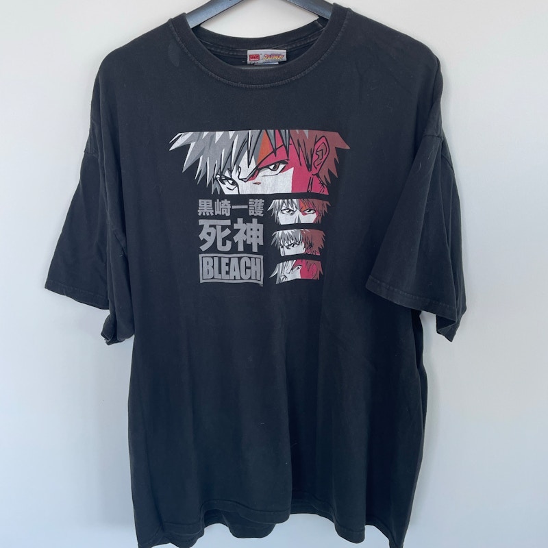 Bleach Ichigo Kurosaki Graphic T-Shirt Black