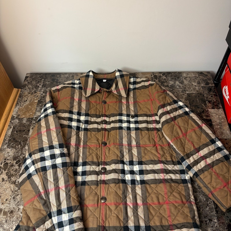 Burberry Quilted Jacket Check