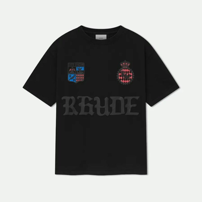Rhude Cote D'Azur Crest Oversized Tee Black