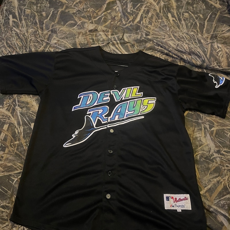 Majestic Athletic Tampa Bay Devil Rays Snell 4 Black Jersey