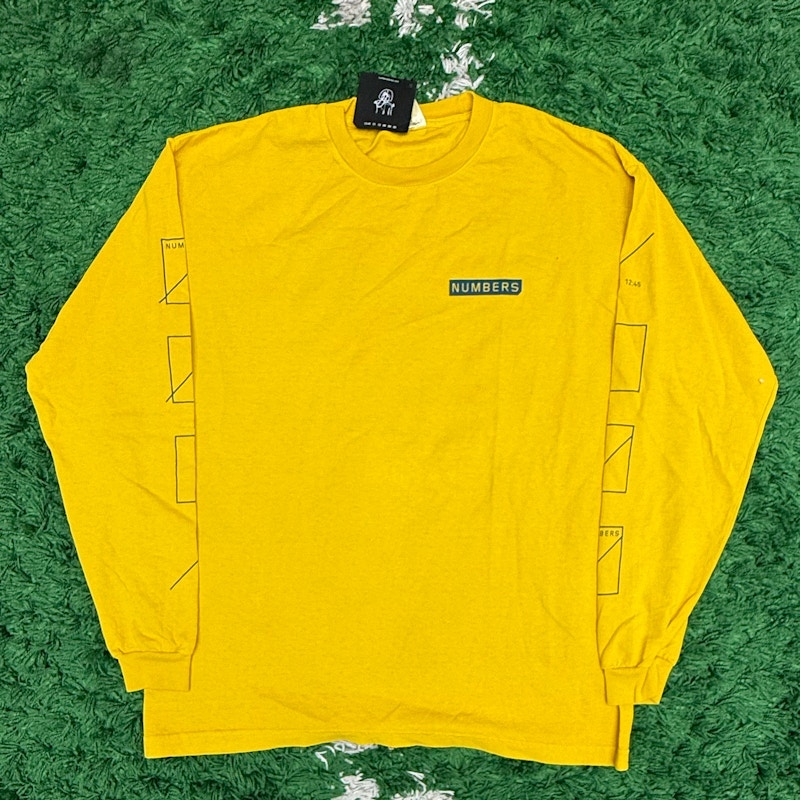 Numbers Edition Long Sleeve T-Shirt Yellow