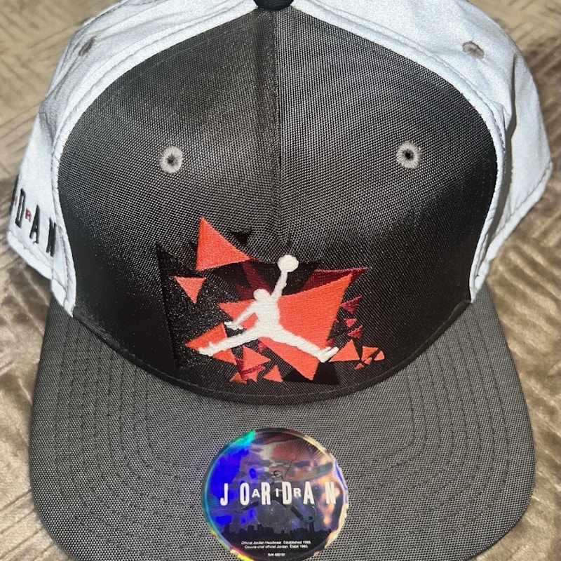 Jordan Jumpman Snapback Hat Black Silver