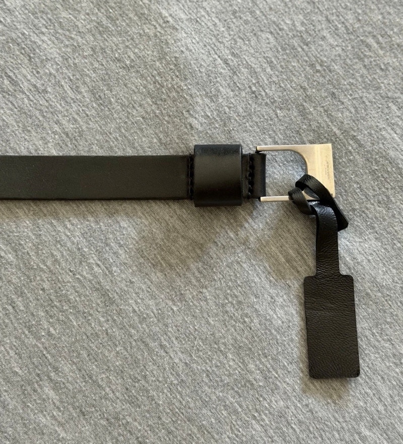 Saint Laurent Leather Belt Black