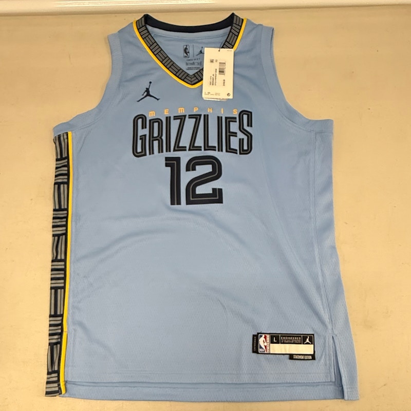 Jordan Ja Morant Memphis Grizzlies Statement Edition Jersey Light Blue