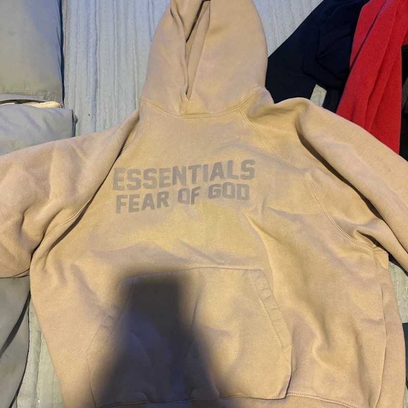 Fear of God Essentials Hooded Sweatshirt Tan