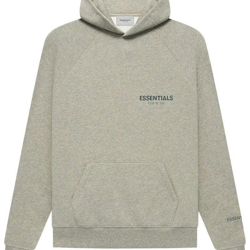 Fear of God Essentials Hoodie Dark Heather Oatmeal