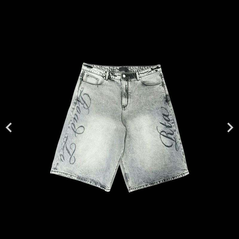 RTA Gustavo Oversize Denim Bermuda Shorts