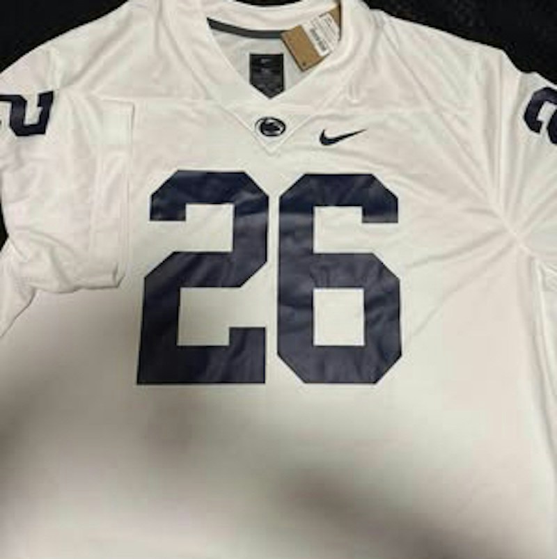 Nike Penn State Nittany Lions Barkley Football Jersey White