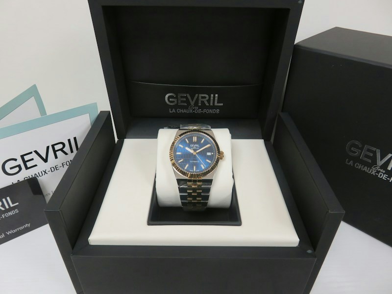 Gevril Pier 17 Automatic Blue Dial Two-Tone Watch