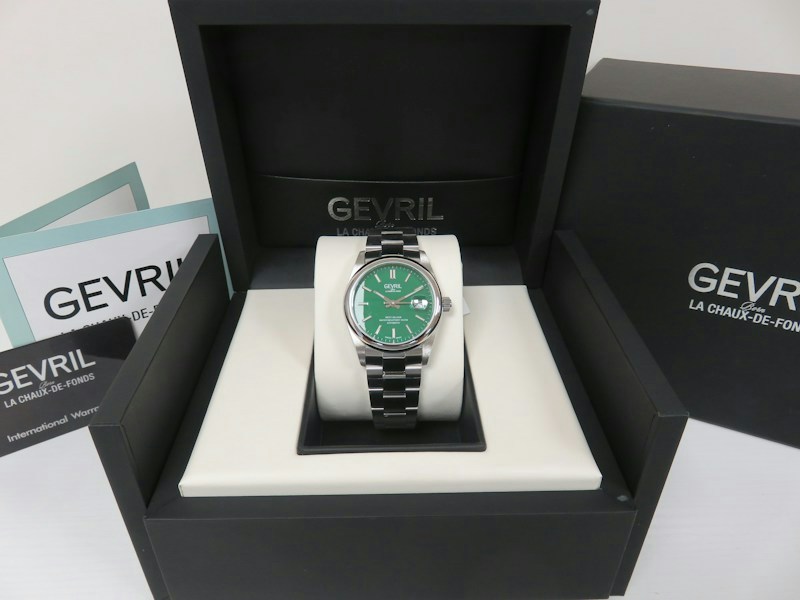 Gevril West Village Automatic Green Dial Watch
