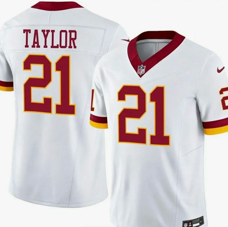Nike Washington Football Team Sean Taylor #21 Away White Game Jersey