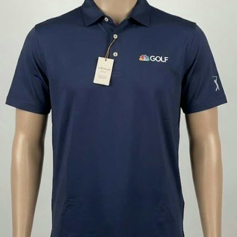 Peter Millar Summer Comfort NBC Golf Polo Shirt Navy