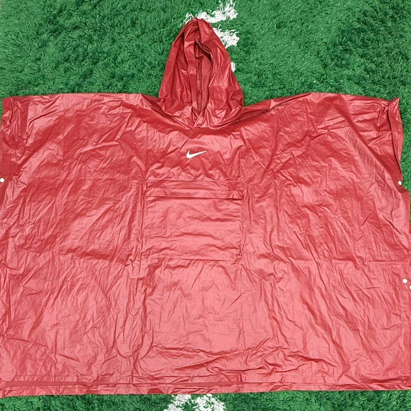 Nike Hooded Rain Poncho Red