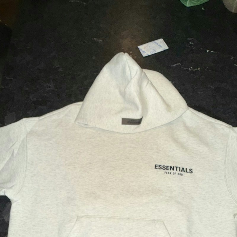Fear of God Essentials Hooded Sweatshirt Heather Oatmeal