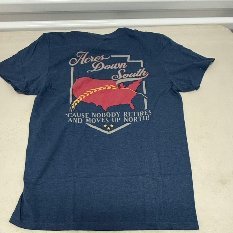 Acres Down South Graphic T-Shirt Blue