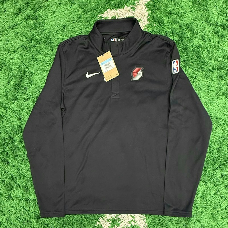 Nike Portland Trail Blazers Showtime Pullover Jacket Black