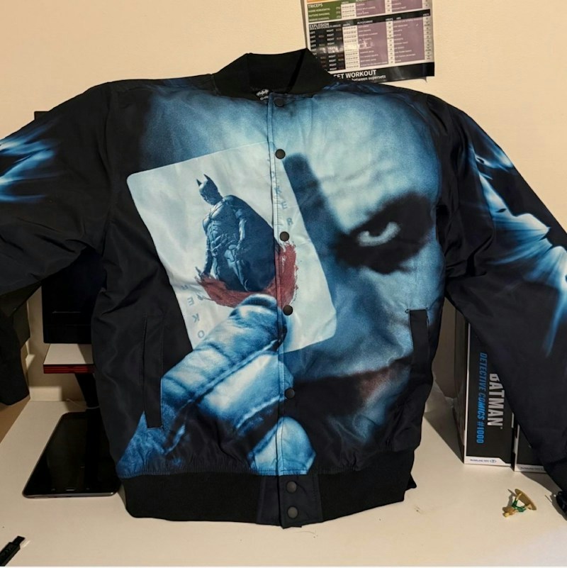 Reason The Dark Knight Joker Bomber Jacket Black