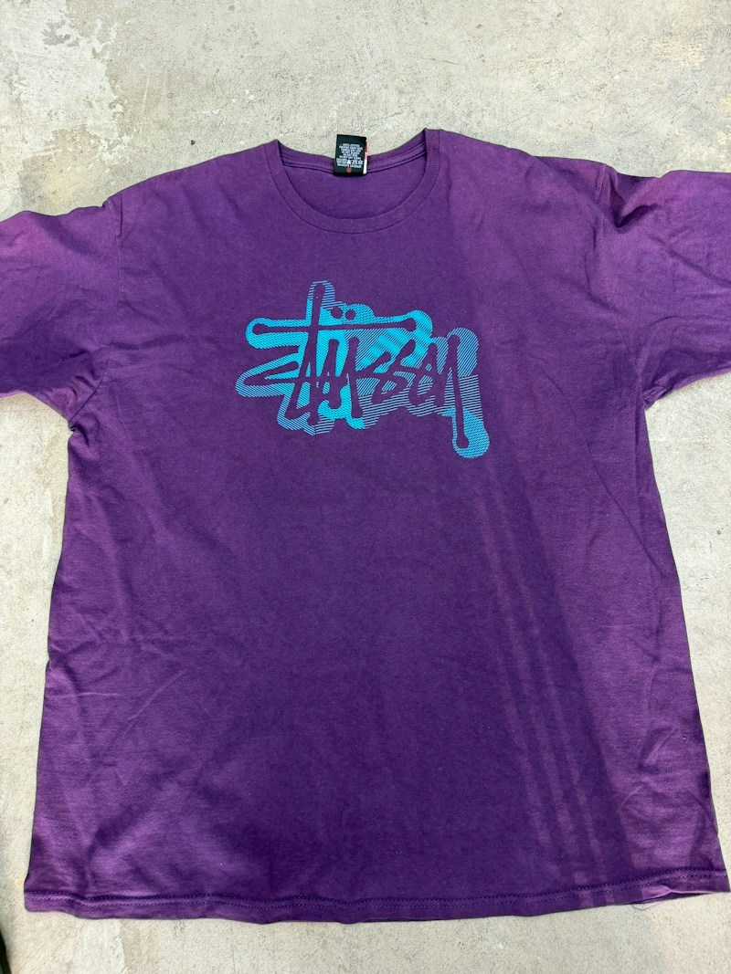 Stüssy T-Shirt Purple Blue
