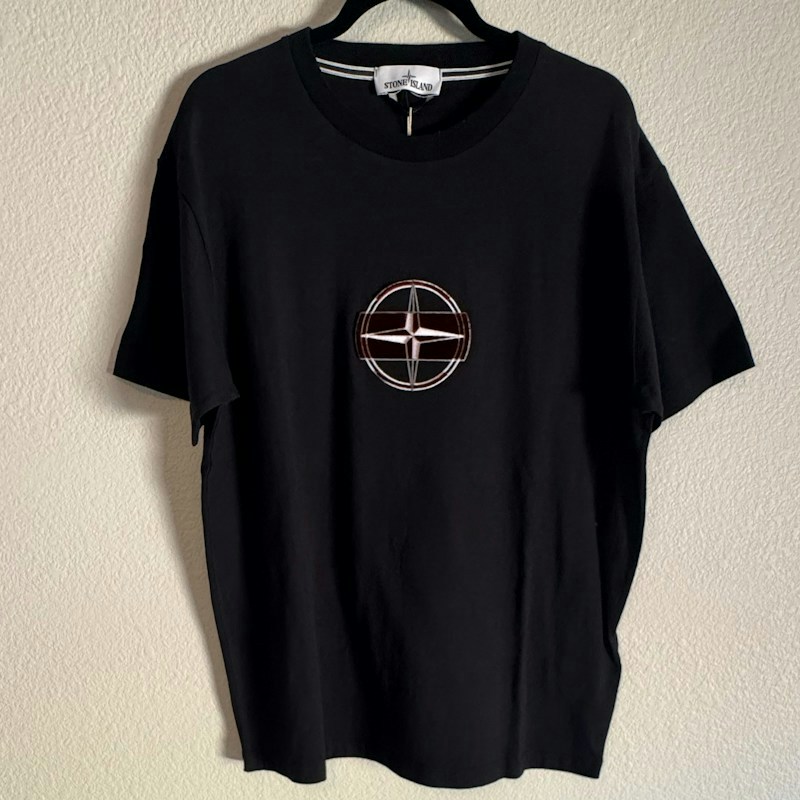 Stone Island Compass Logo T-Shirt Black