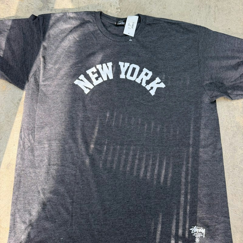 Stussy NY 1st Pkt Tee Charcoal