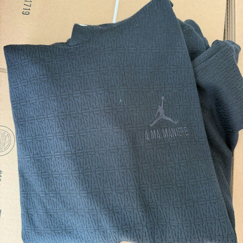 A Ma Maniere x Jordan Monogram Hoodie Black