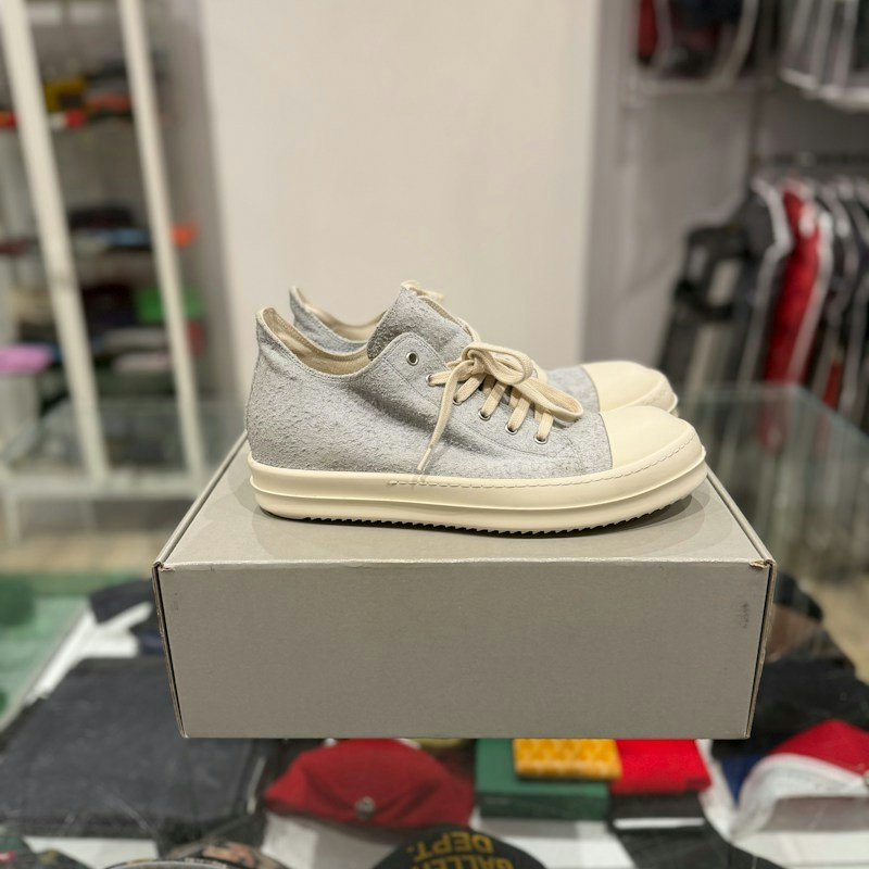 Rick Owens DRKSHDW Luxor Low Sneaks Oyster Milk