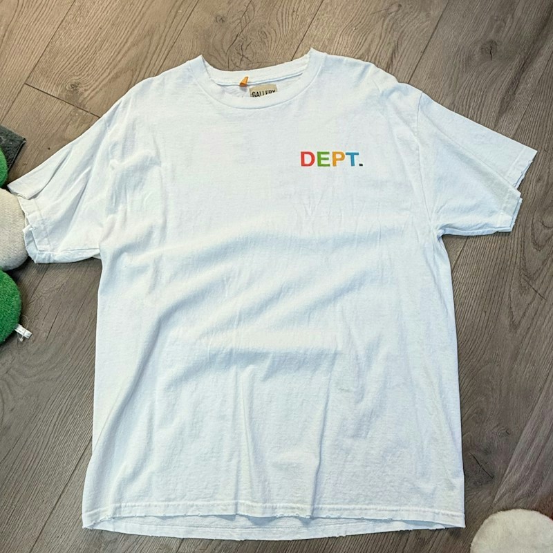 Gallery Dept. Multi Color Logo T-Shirt White