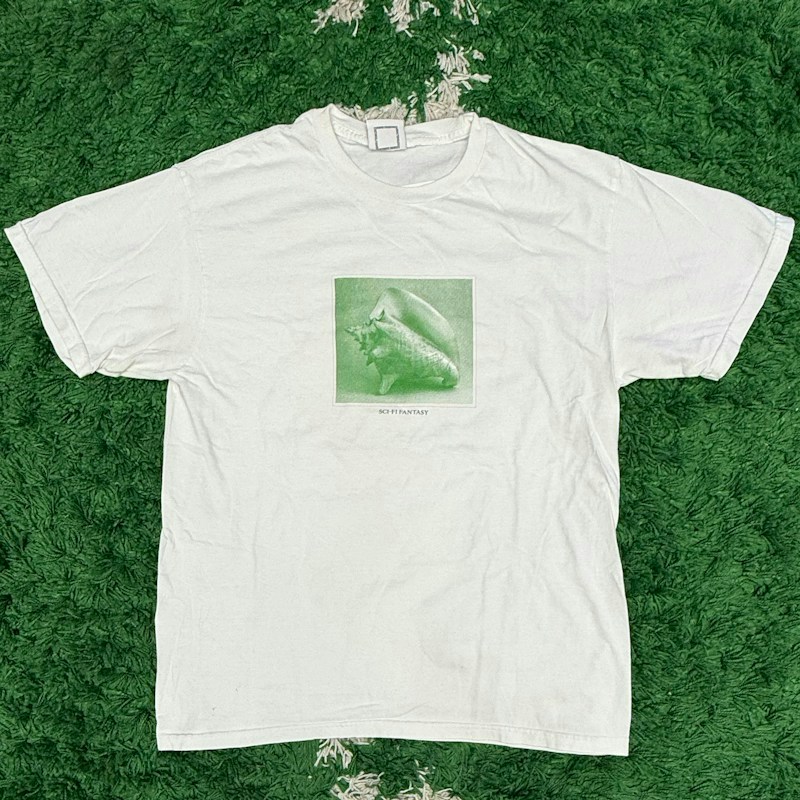 Sci-Fi Fantasy Shell Graphic T-Shirt White