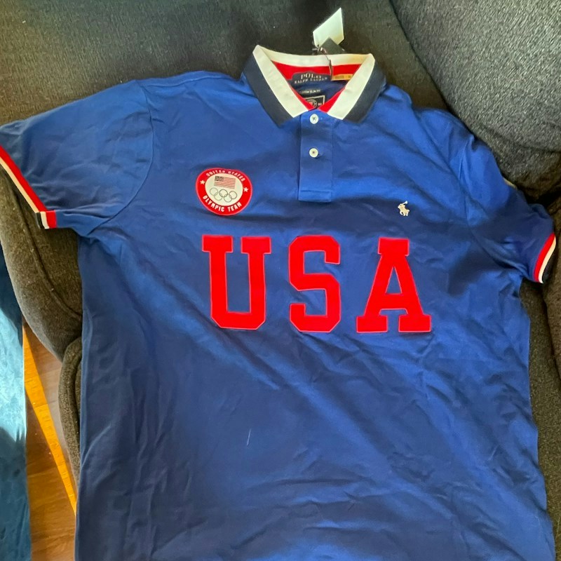 Polo Ralph Lauren USA Olympic Team Polo Shirt Blue