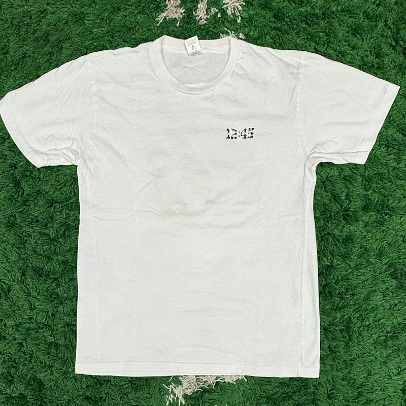 Numbers White T-Shirt with 12:45 Graphic