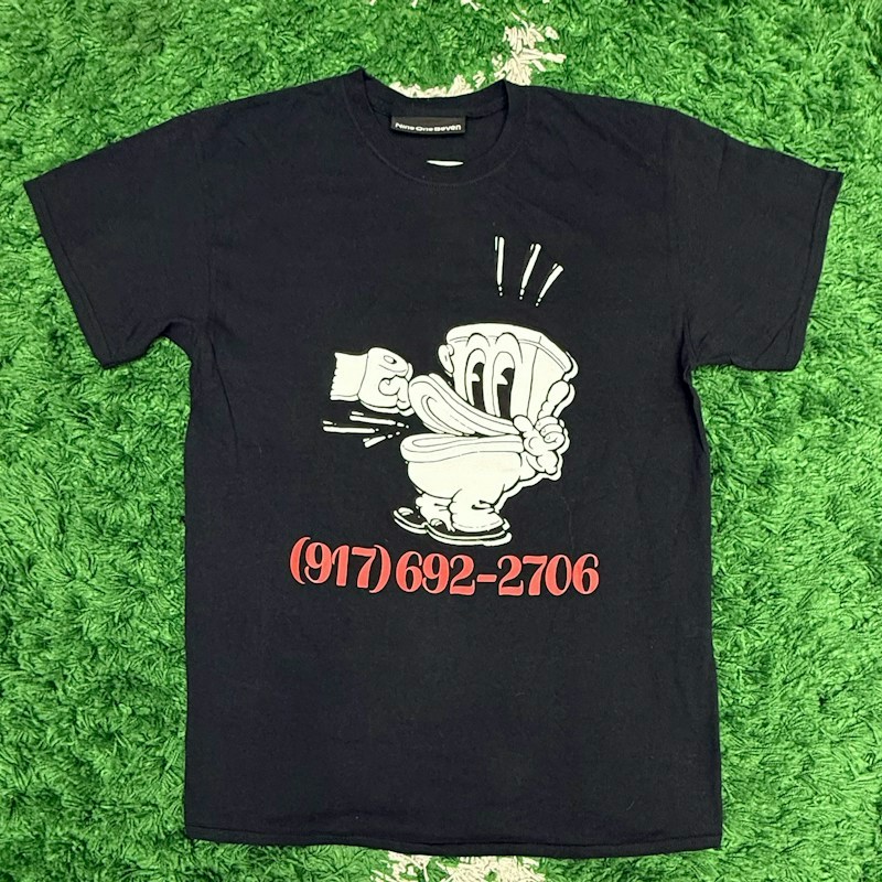 Nine One Seven Toilet Graphic T-Shirt Black