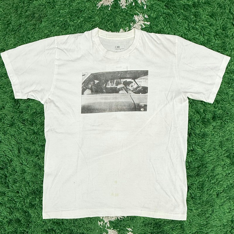 Fourstar T-Shirt White With Car Graphic
