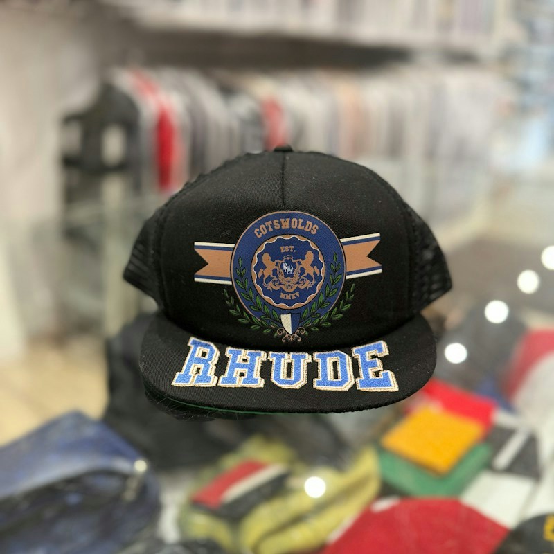Rhude Cotswolds Trucker Hat Black