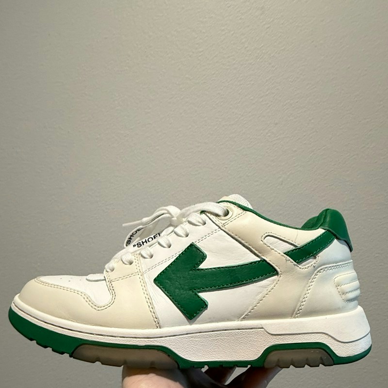 Off-White Out Of Office OOO White Green