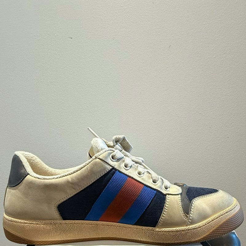 Gucci Sneaker Beige Blue Red