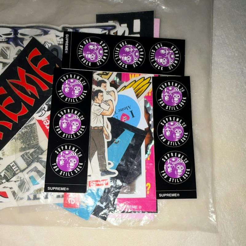 Supreme You Still Suck Sticker Set