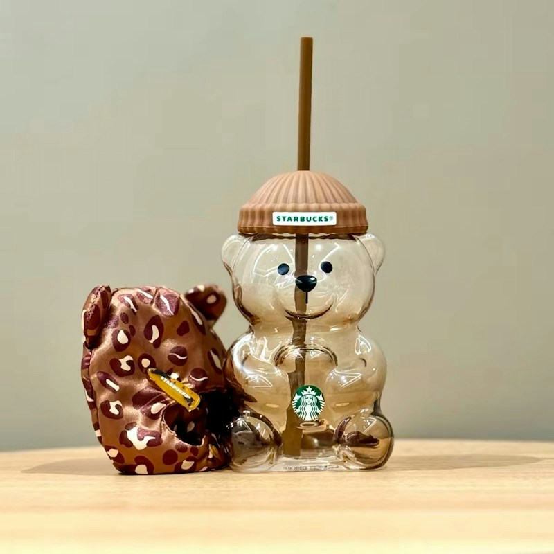 Starbucks Bearista Glass Tumbler Brown (China Exclusive)