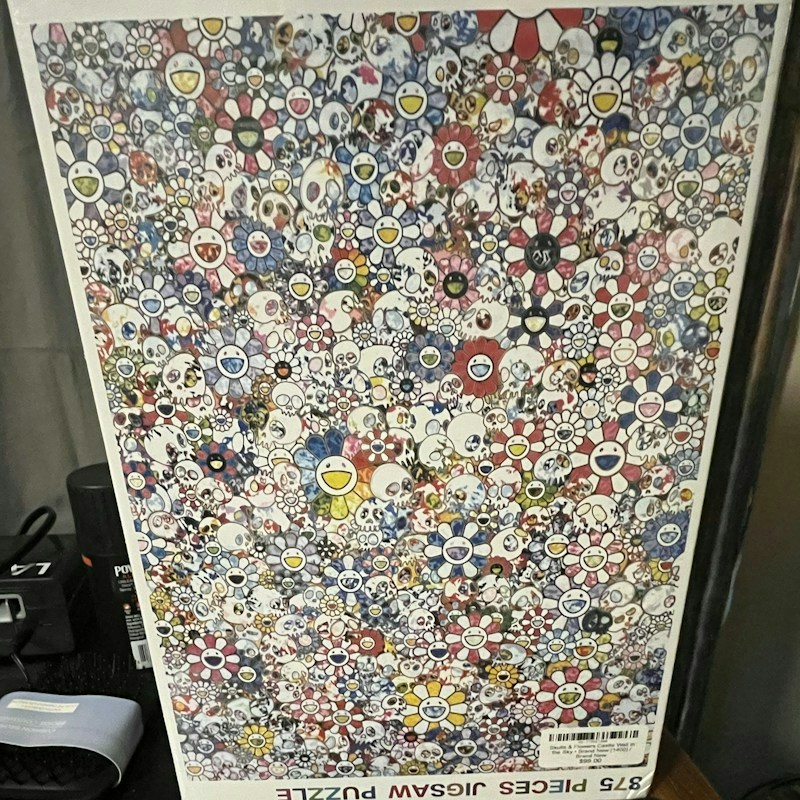 Takashi Murakami Skulls & Flowers Castle Wall in the Sky Jigsaw Puzzle 875 Pieces