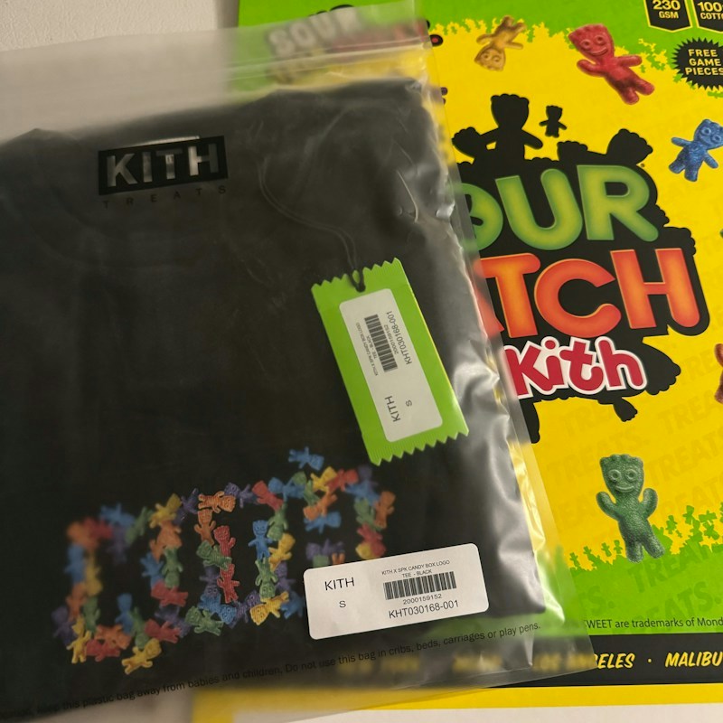 Kith x Sour Patch Kids Candy Box Logo Tee Black