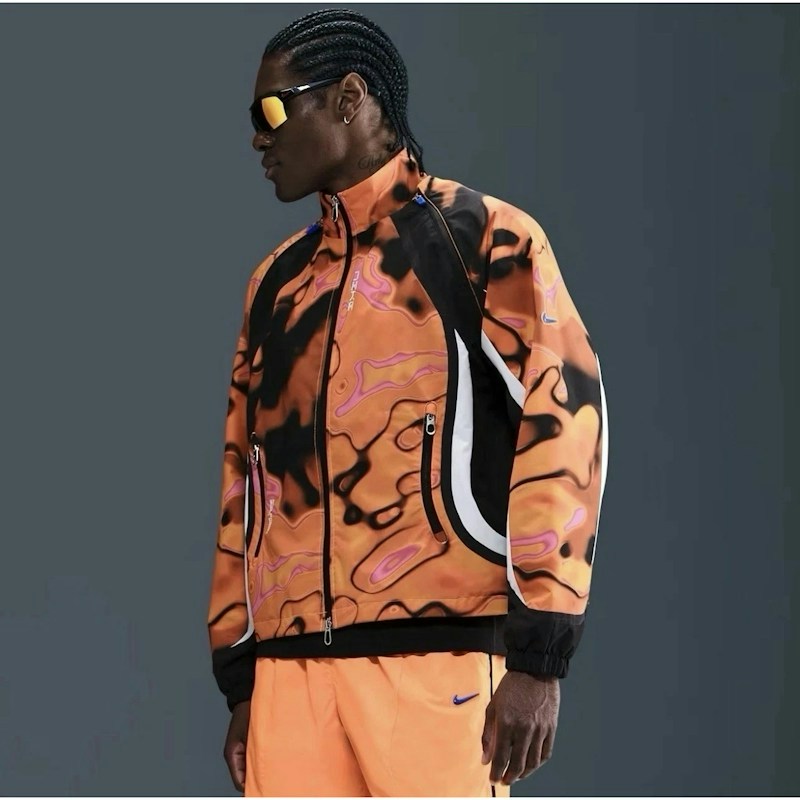 Nike Jacket Orange Black