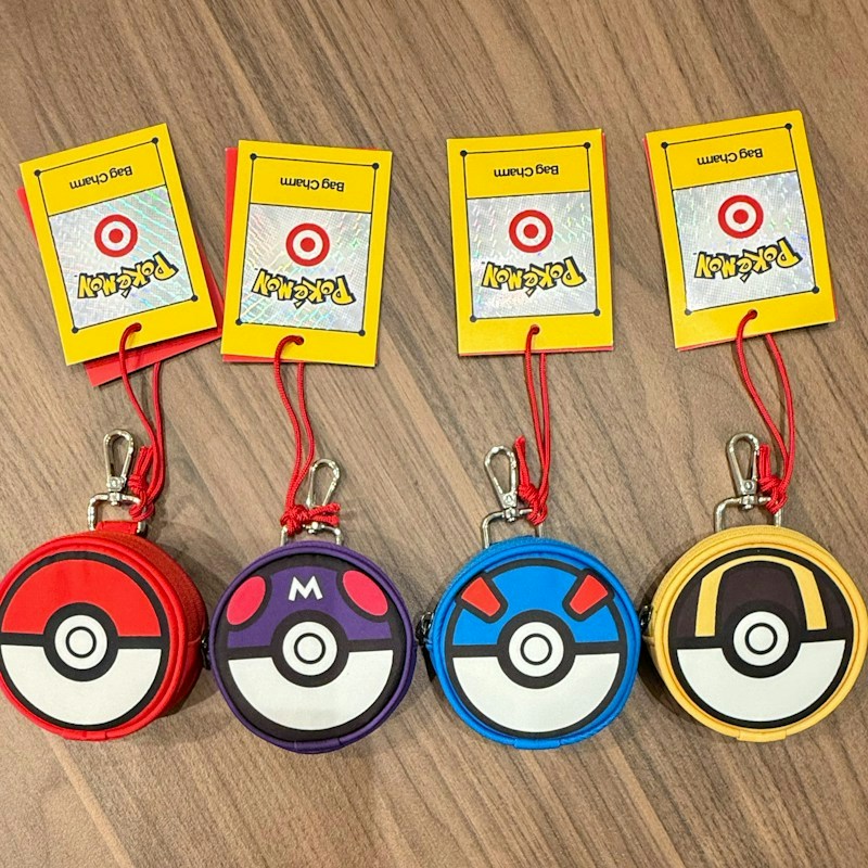 Pokémon Pokeball Bag Charm Set