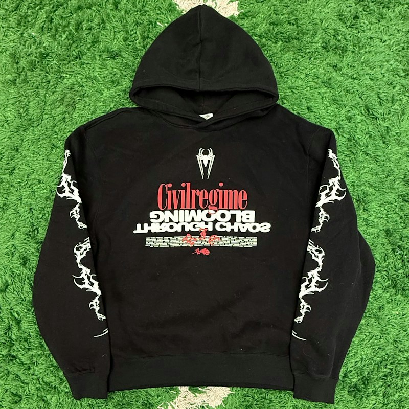 Civil Regime Marvel Spider-Man Blooming Through Chaos Hoodie Black