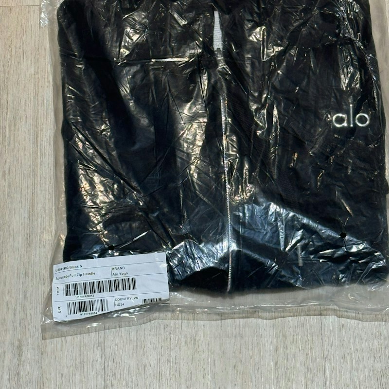 Alo Yoga Accolade Full Zip Hoodie Black