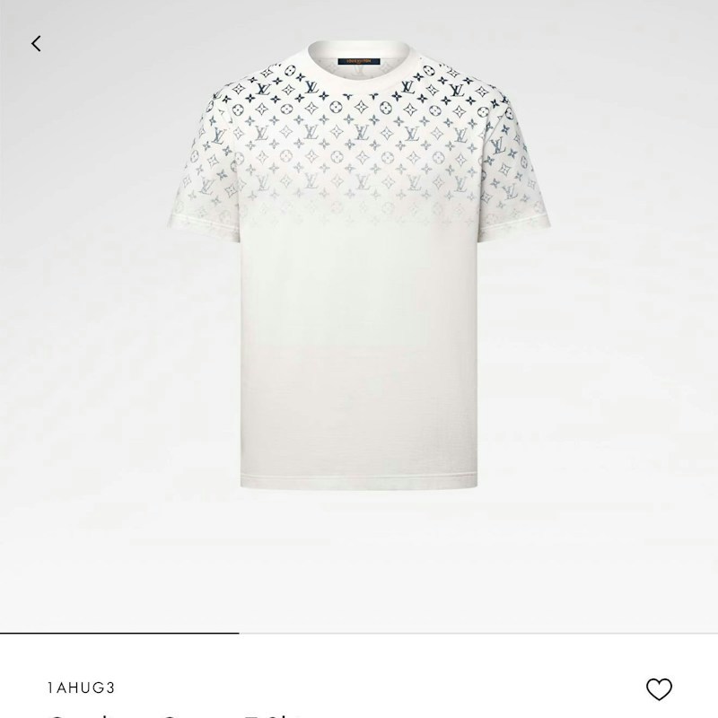 Louis Vuitton Gradient Monogram T-Shirt White