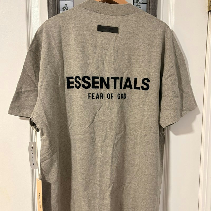 Fear of God Essentials T-Shirt Gray W Black